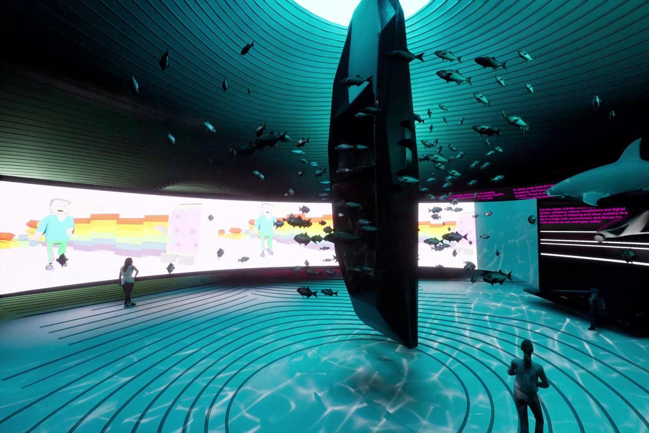Virtual gallery in the metaverse developed by Zaha Hadid Architects